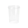 Plastbøtte med låg, Handy-lock, PP, 520 ml, klar