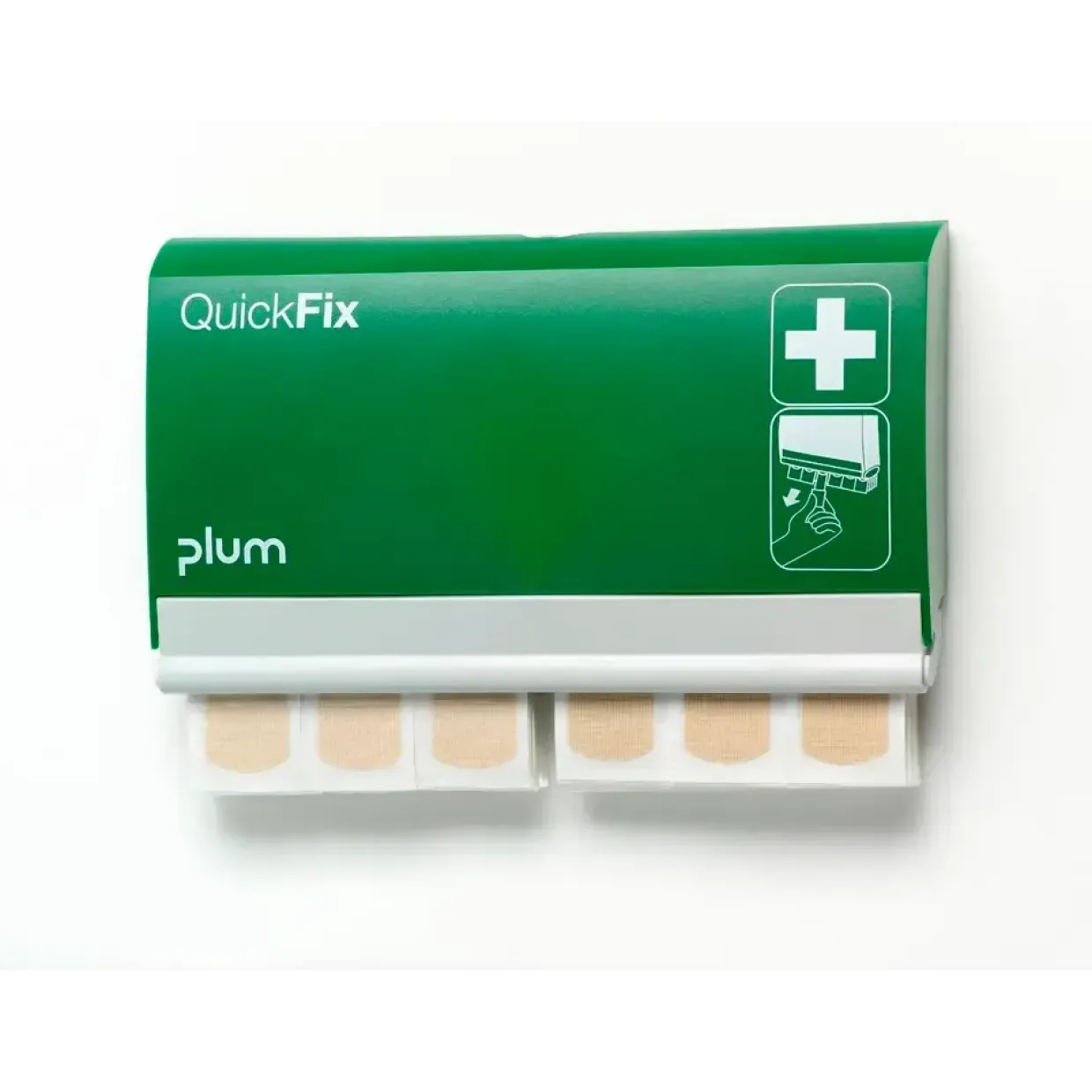 Plasterdispenser - QuickFix Elastic m/90 plastre - Hudfarvet - 23x13,5cm