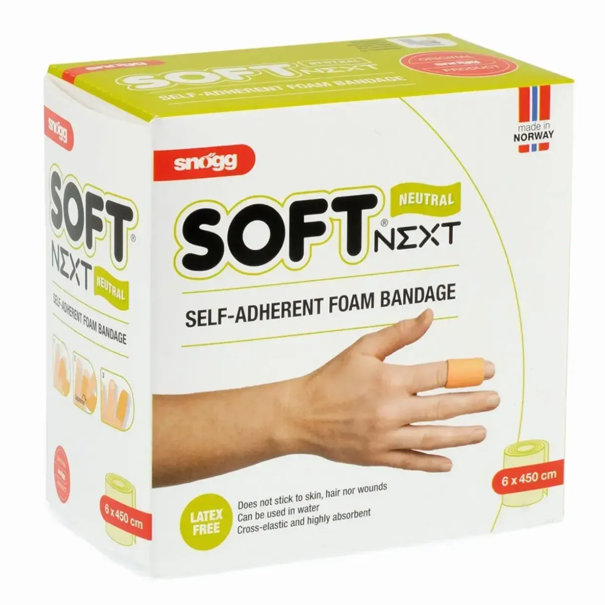Plaster Soft Next Snøgg 6 cm x4.5 m Latexfri Beige til 115554 - rl