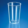 Plastglas 10 cl 75 mm Ø55 mm PS Klar - 35 ps x 40 stk/krt