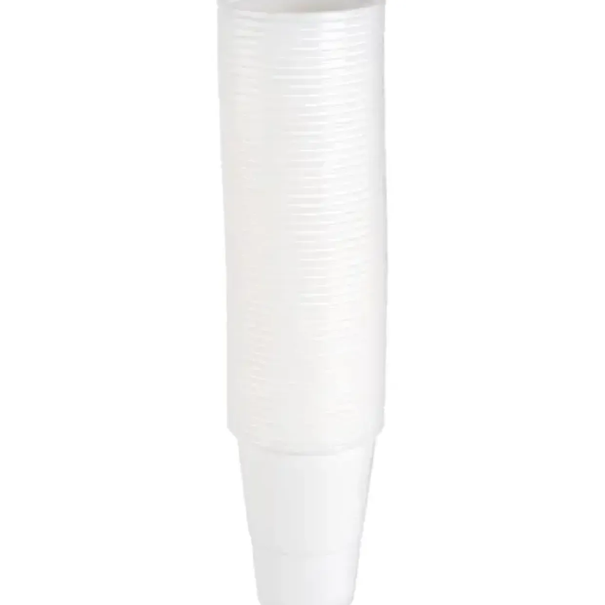 Plastikglas, 10,1cm, Ø7,8cm, 250 ml hvid, PP - 1250 stk
