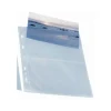 Plastiklomme - Bantex A5 til 4 postkort - 10x15cm - Transparent - 0,11mm - 10 stk