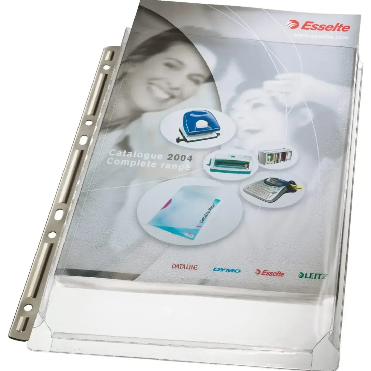 Plastiklomme – Leitz – A4 – 170 my – Metalskinne – 3 st
