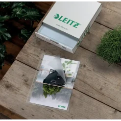 Plastiklommer A4 Leitz med præget overflade 90 my - 100 stk i æske