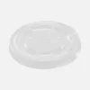 Plastlåg Ø62 mm APET Klar til Dressingbæger 60 ml - 25 ps x 100 stk/krt
