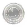 Plastlåg Ø44 mm PET Klar til Dressingbæger 30 ml - 50 ps x 100 stk/krt