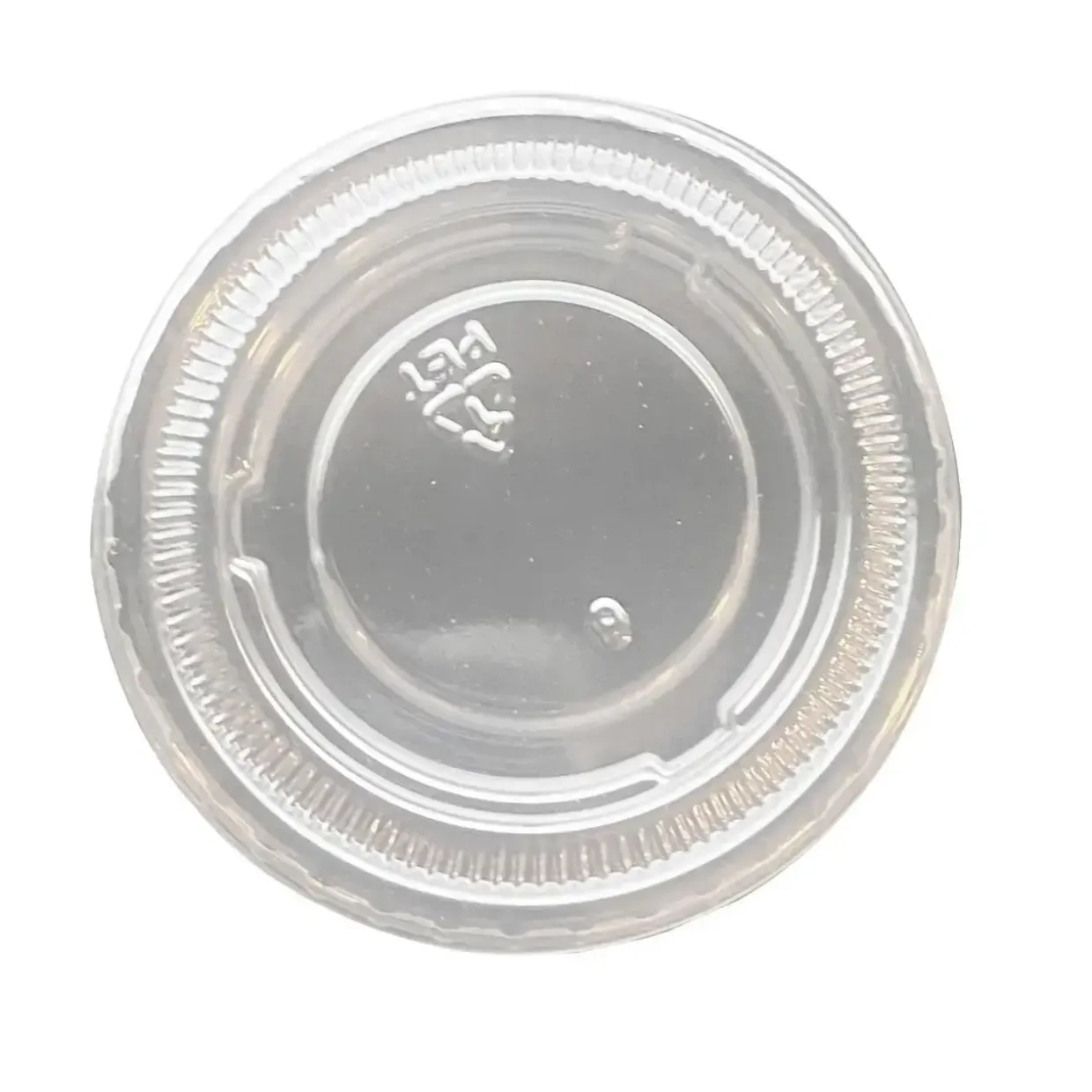 Plastlåg Ø44 mm PET Klar til Dressingbæger 30 ml - 50 ps x 100 stk/krt
