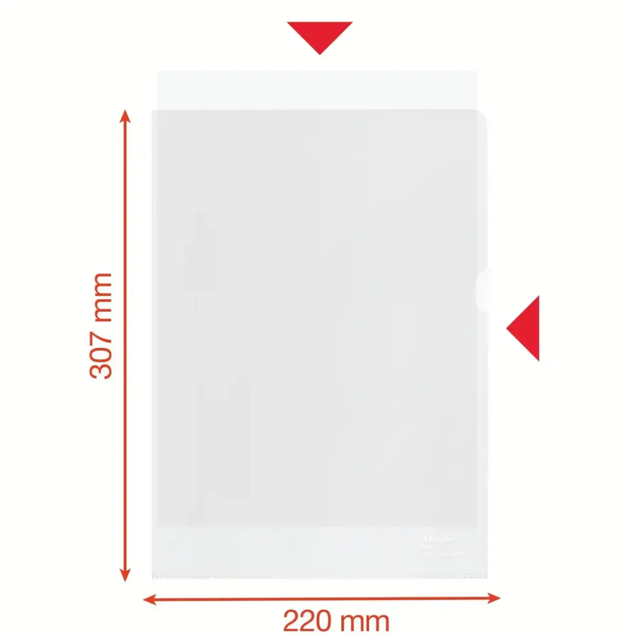 Plastlomme, Esselte recycled 100my PP præg A4