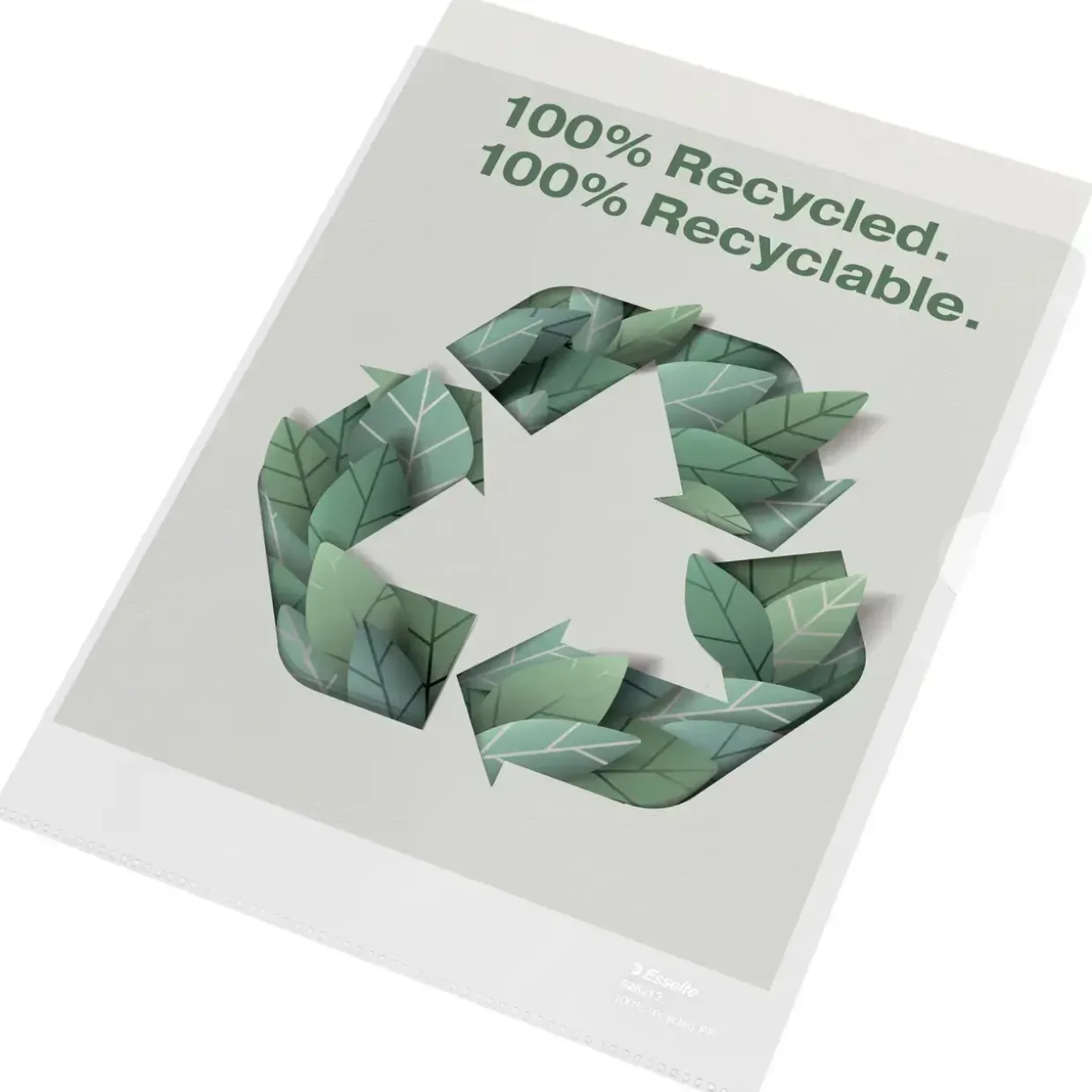 Plastlomme, Esselte recycled 100my PP præg A4