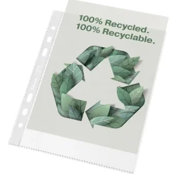 Plastlommer A5 Esselte recycled 70my PP præg (100)