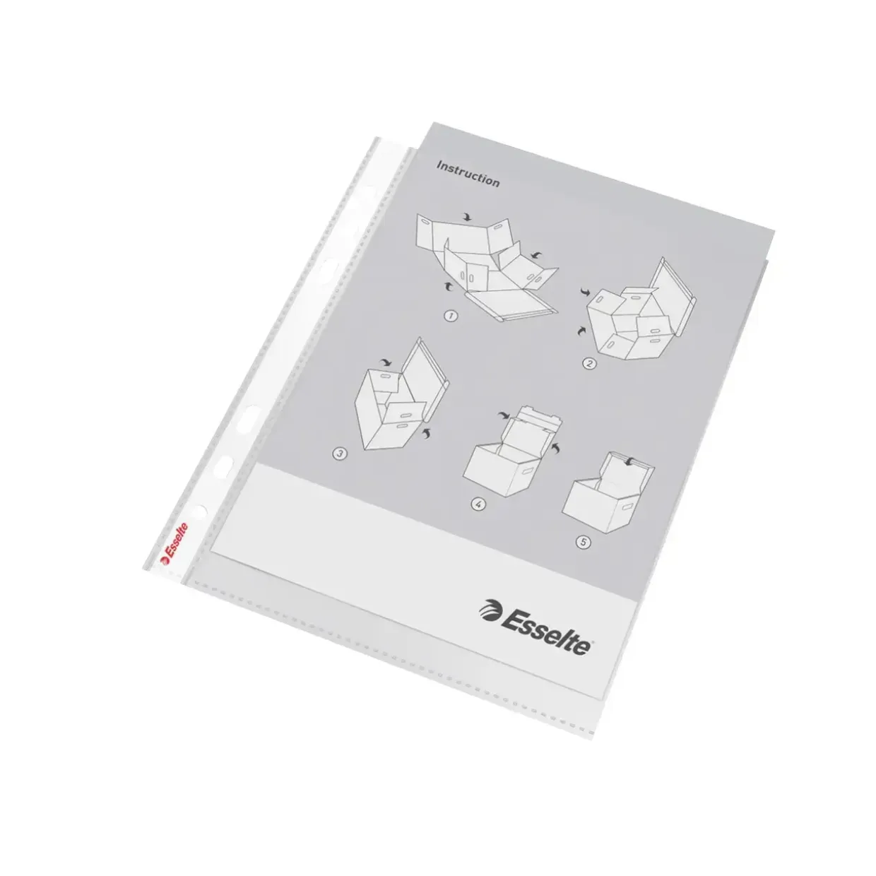 Plastlommer - Esselte 56121 - A5 - 85 my - Præget overflade - 10 stk