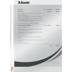 Plastlommer Esselte Pocket glass clear 40my A4 TO (100) - Køb minimum 20 stk.