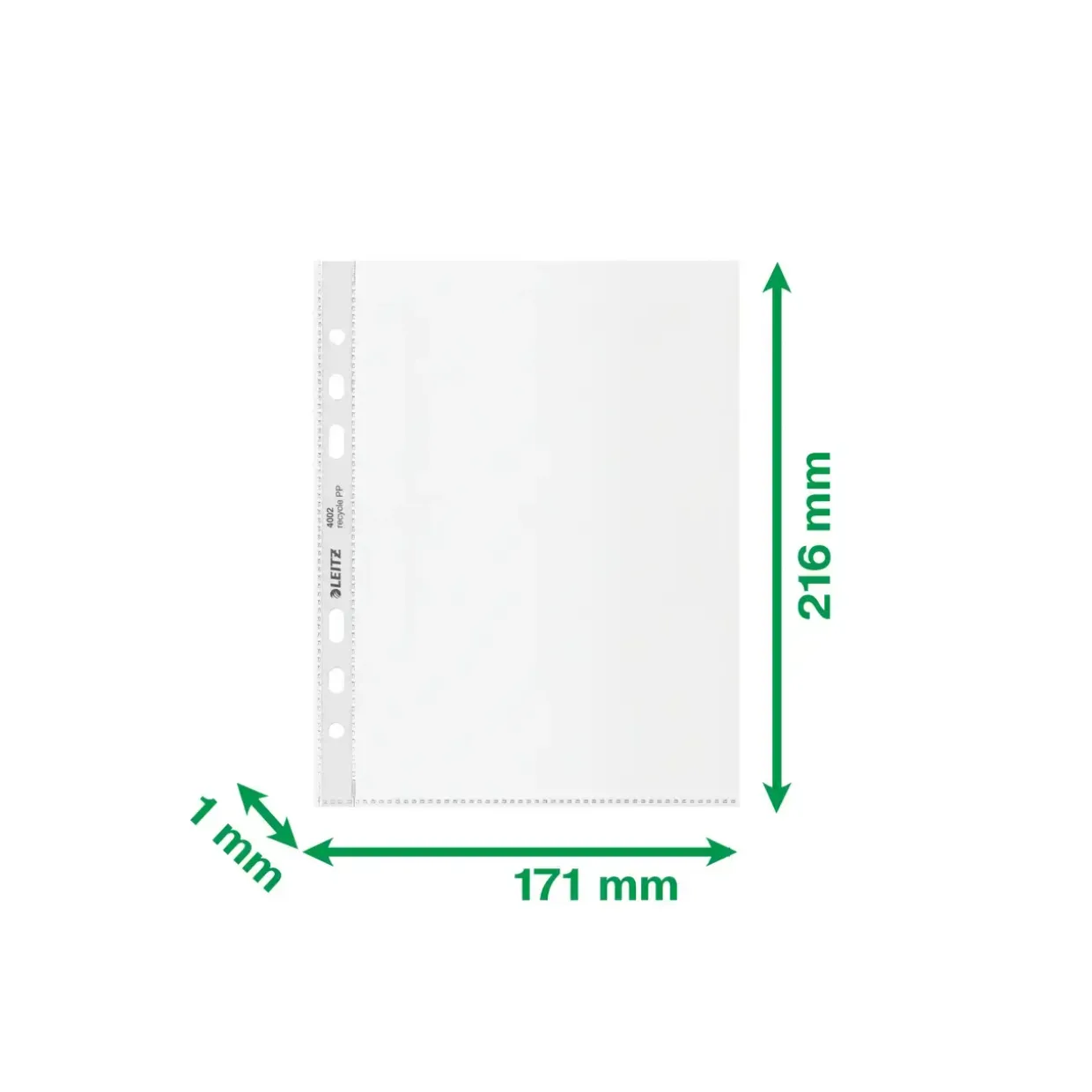 Plastlommer - Leitz A5 100my PP præg - 25 stk
