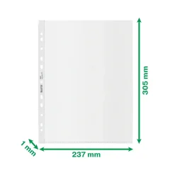 Plastlommer - Leitz Recycle A4 Maxi - 100 my - Præget PP - Transparent - 25 stk