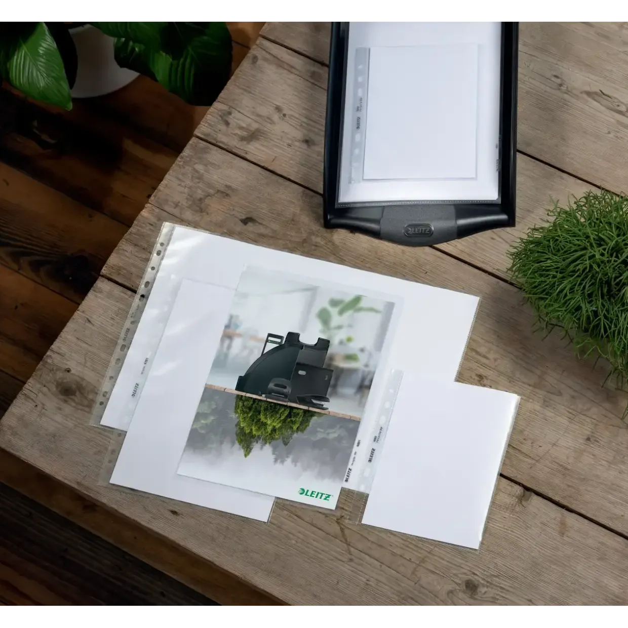 Plastlommer - Leitz Recycle A4 Maxi - 100 my - Præget PP - Transparent - 25 stk