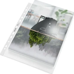 Plastlommer - Leitz Recycle A4 Maxi - 100 my - Præget PP - Transparent - 25 stk