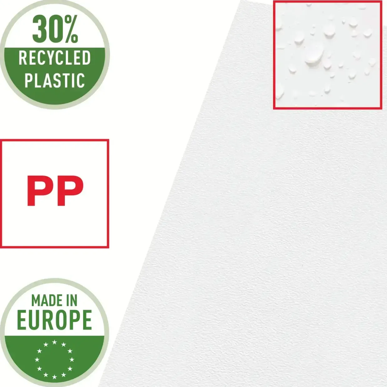 Plastomslag A4 Esselte 115 my med præg - 100 stk
