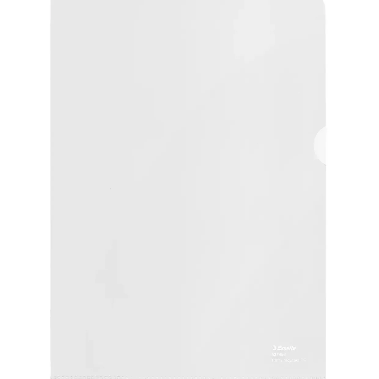 Plastomslag A4 Esselte recycled 100my PP præg (100)