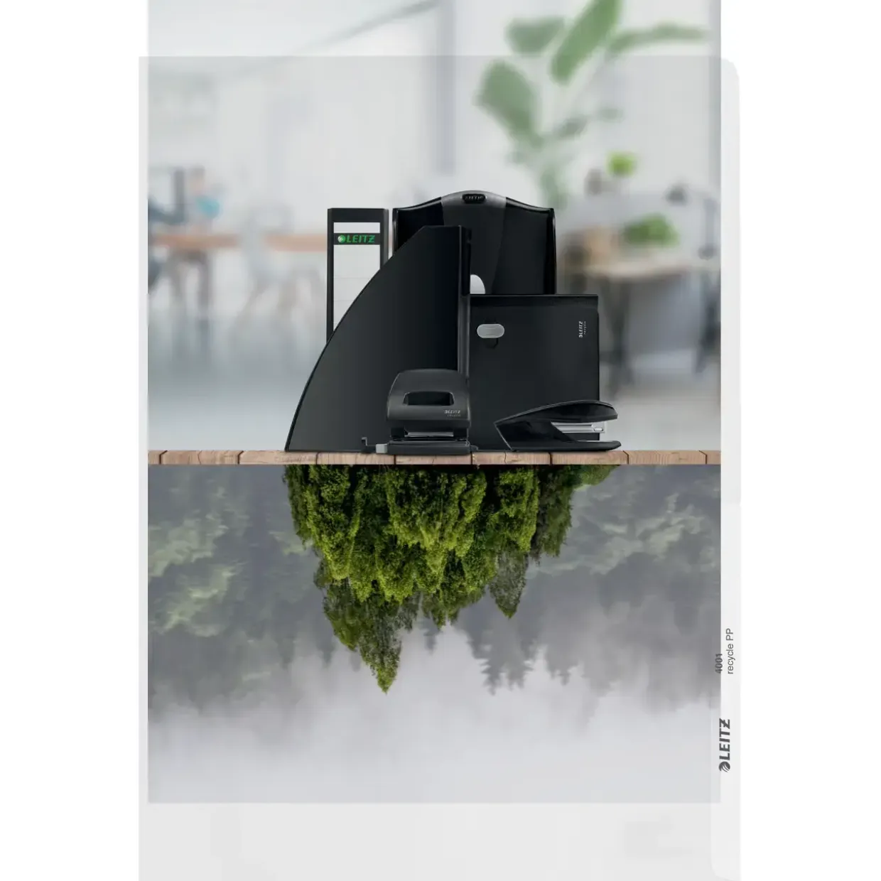Plastomslag - Leitz Recycle A4 140my med præg - 25stk|pak