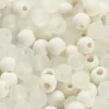 Plastperler, diam. 6 mm, hulstr. 2 mm, creme, 40g, ca. 150 stk.