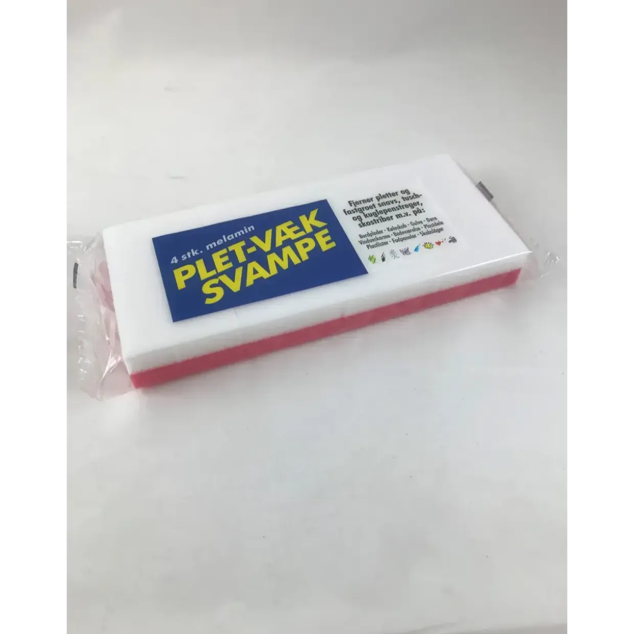 Plet væk svamp - Melamin - 4 stk pr. pakke - 12 pakker