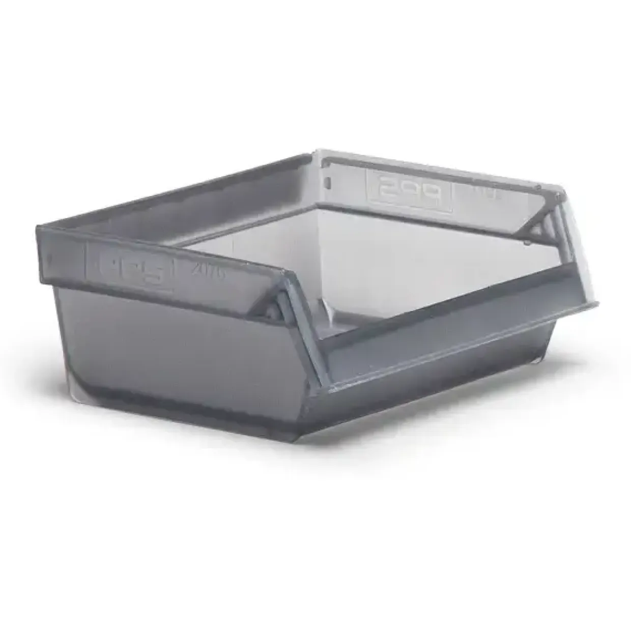Plukkasse - Modulboks 2076 - 96x105x45 mm - Transparent grå