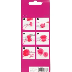 Pomponværktøj - Plast 12x5 cm - 2 størrelser - 1 stk