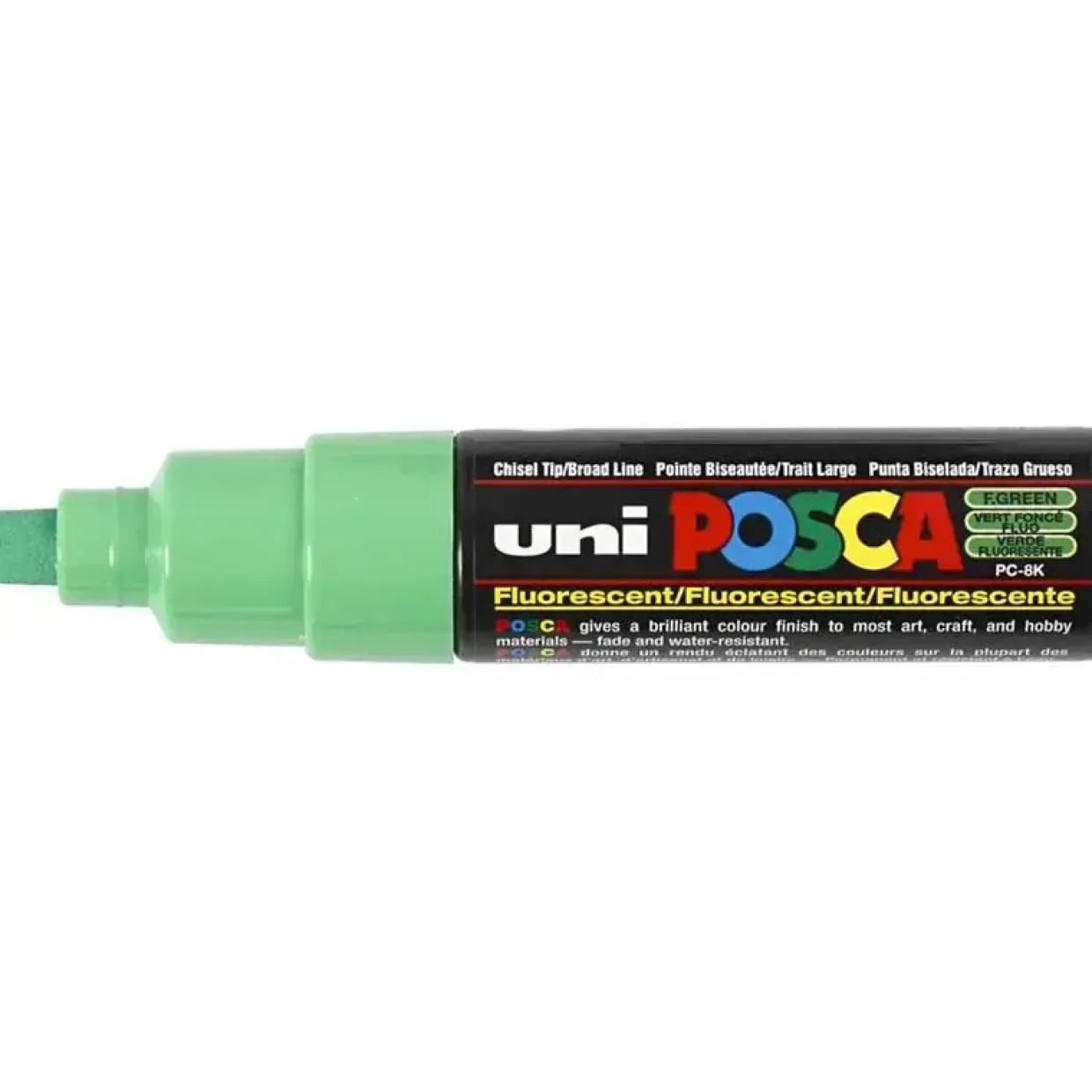 Posca Marker stregtykkelse: 8 mm PC-8K fluo green broad 1 stk
