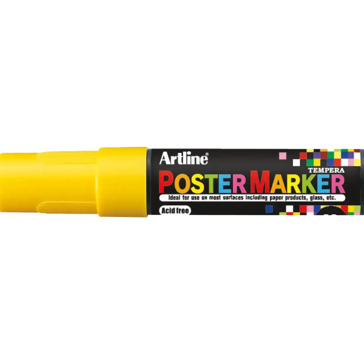 Postermarker - Artline 12 - Gul - 12 mm - Vandbaseret