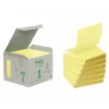 Post-it blok Miljø 76x76mm z-fold gul 6 blokke