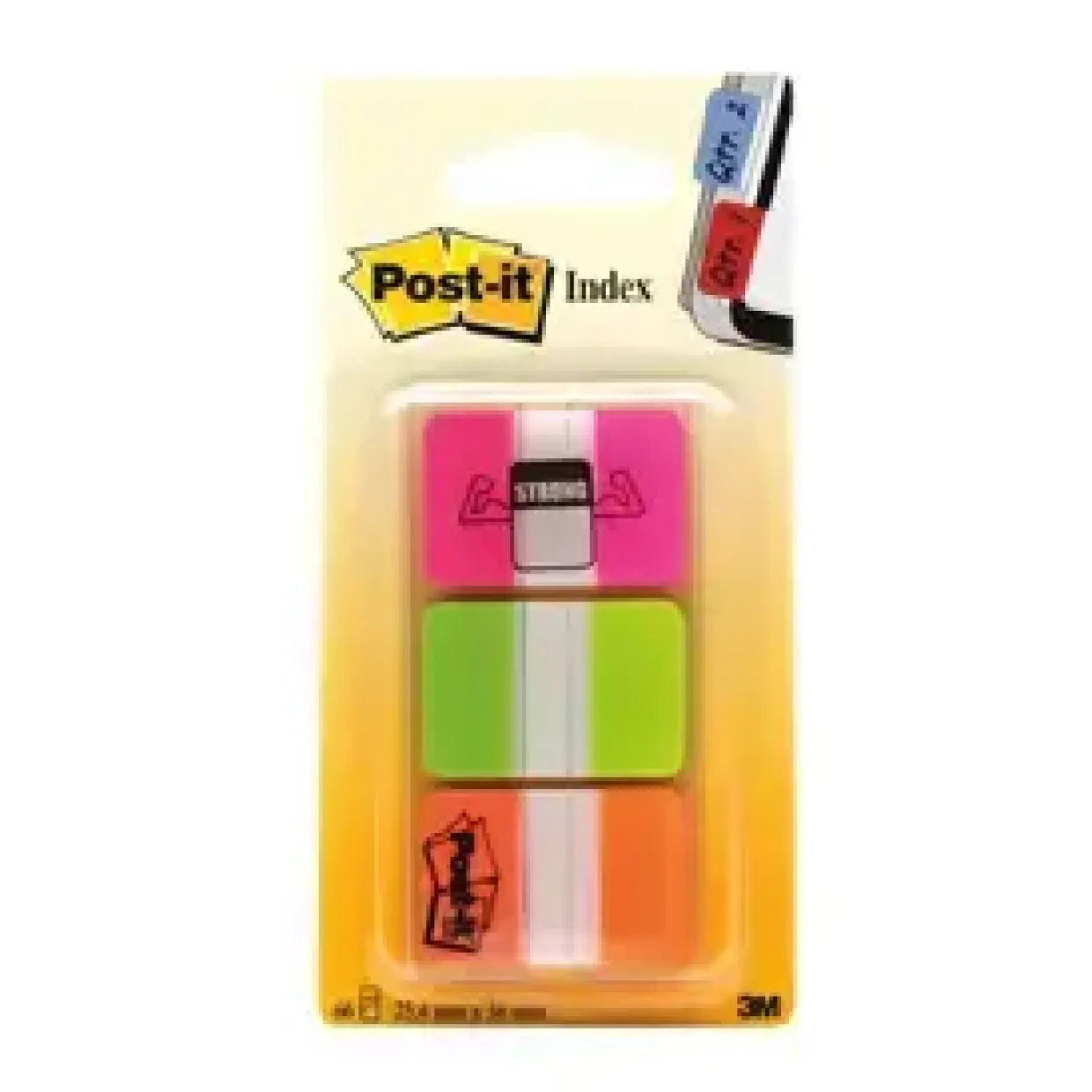 Post-it 3M 686PGO Index Strong pink-green-orange