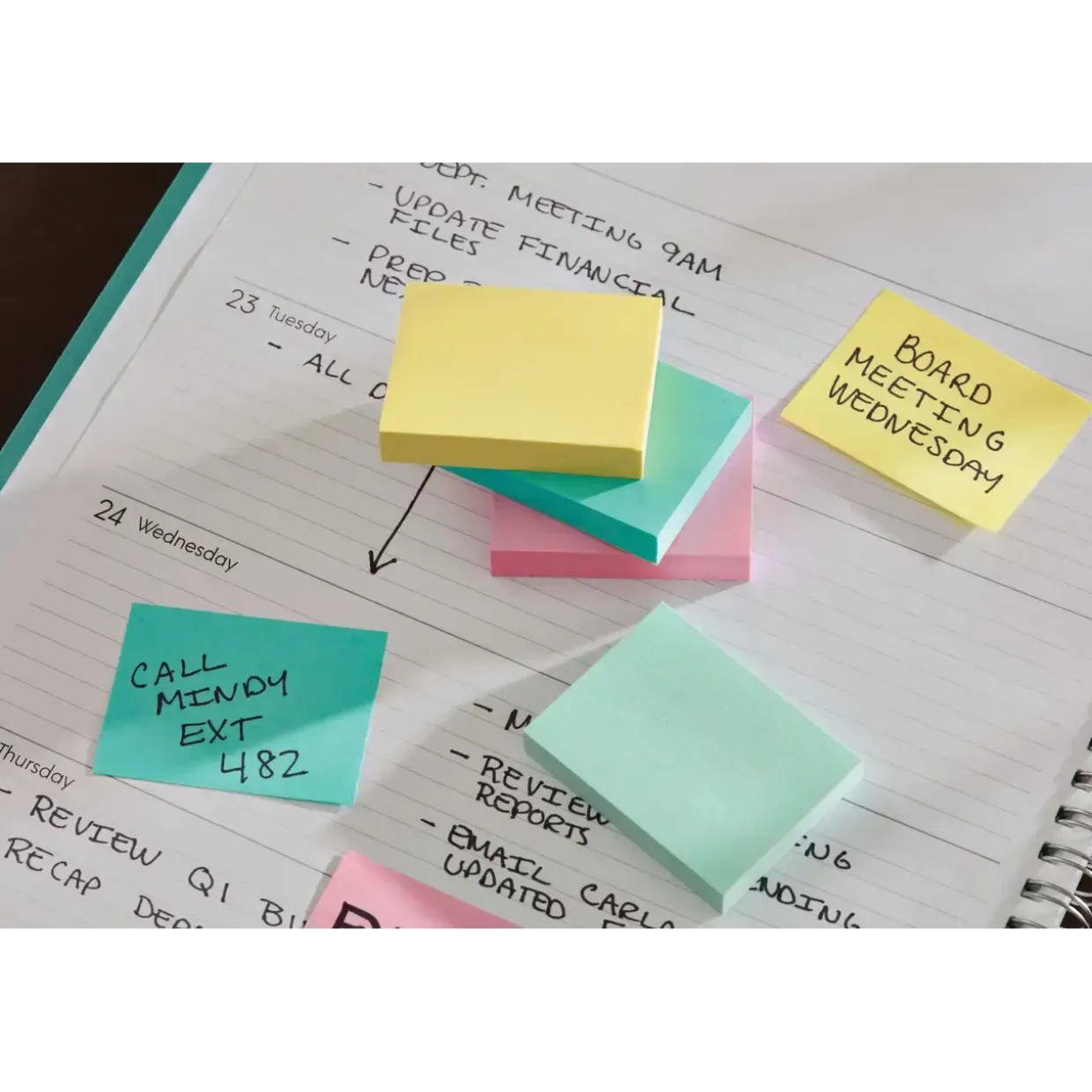 Post it note 3M Beachside 76x76 100sh (6)