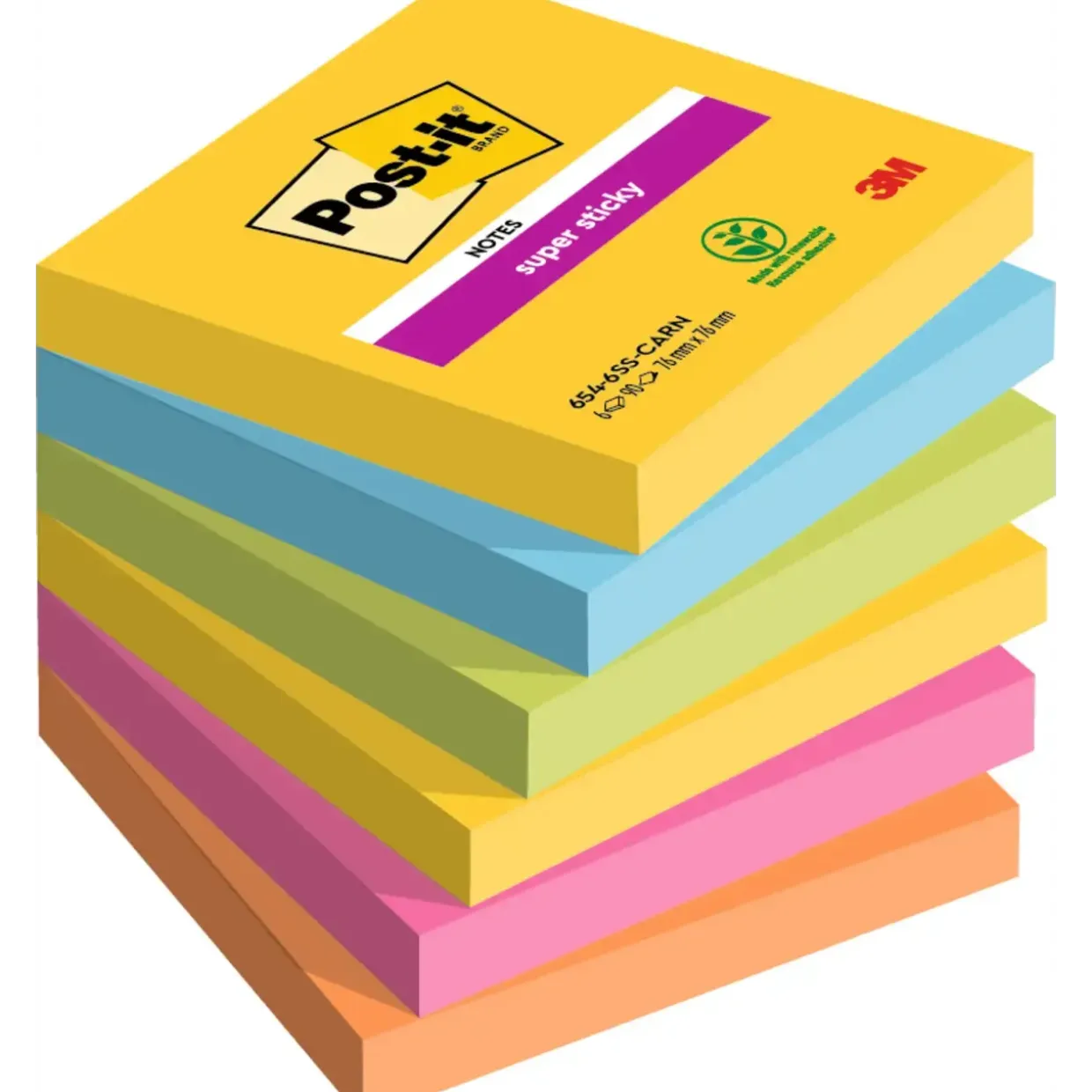 Post it note 3M SS Carnival 76x76 90sh (6)