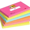 Post-it notes 76 mm x 127 mm 100 ark pr. blok - 6 blokke pr. pakke Poptimistic farvekollektion