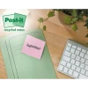 Post-it Notes – Super Sticky Recycled – 47,6×47,6 mm – Assorterede farver – 12 blokke – 24 stk