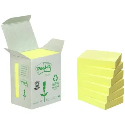 Post-it Notes 38 x 51 mm - Gul - 6 blokke