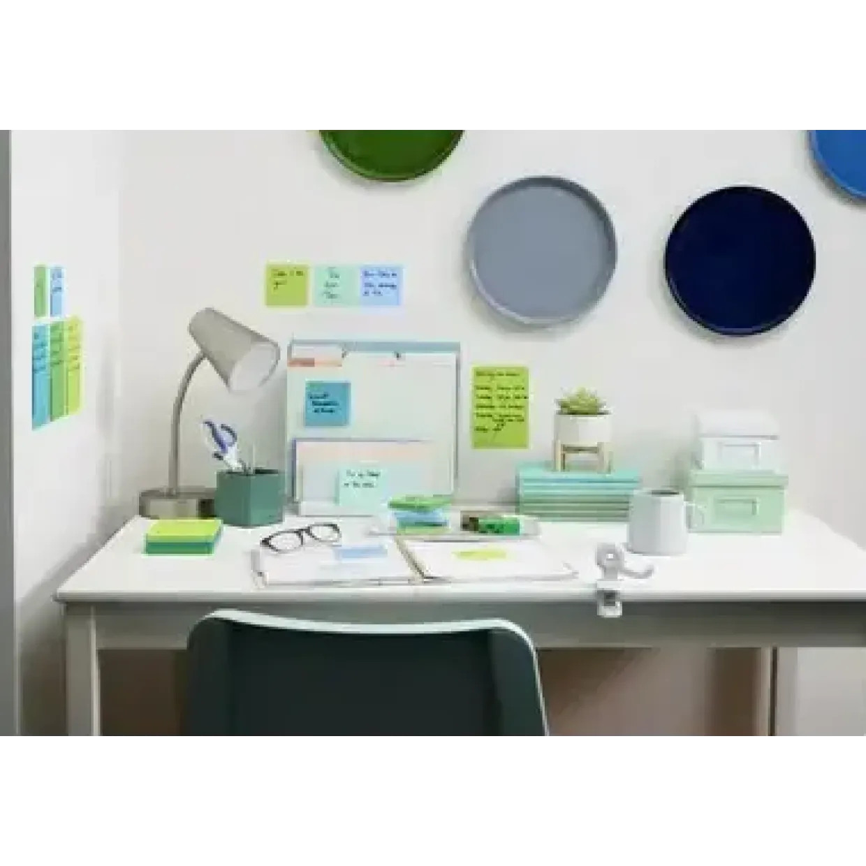 Post-it® Super Sticky Notes 76 mm x 76 mm 90 ark pr. blok - 5 blokke pr. Oasis farvekollektion