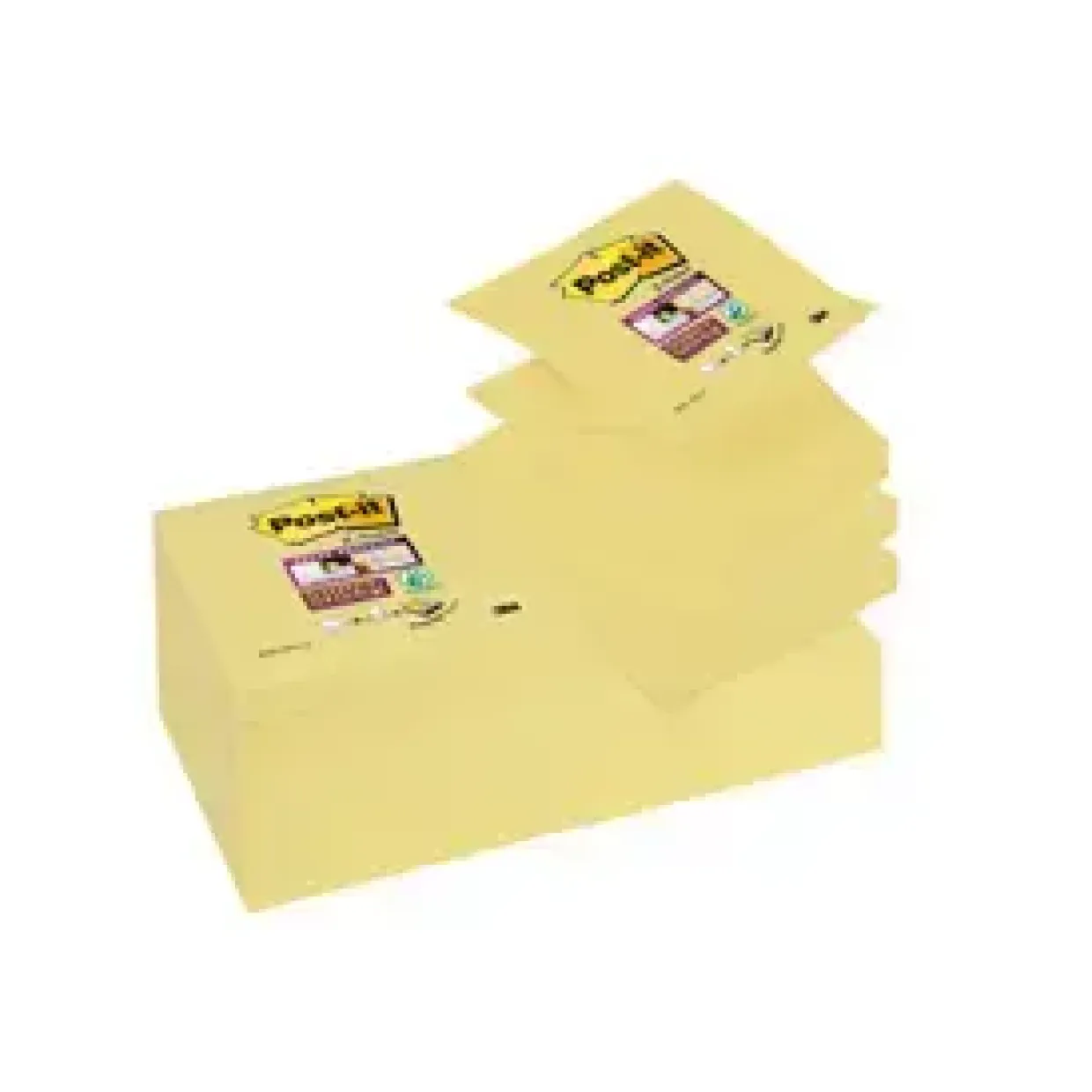 Post it Z-Note SS 76x76 gul - 12 stk