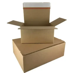 Postæske - FEFCO 0701 - 213x153x109 mm - 1-lags E-flute - Brun - 20 stk