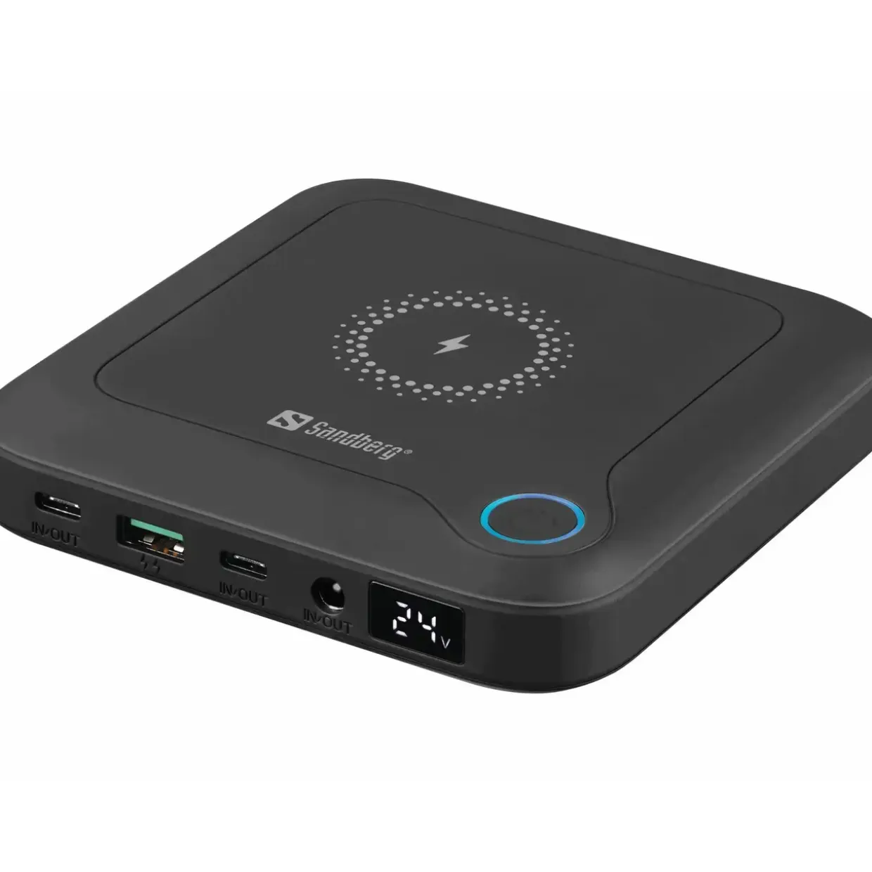 Powerbank Sandberg All-in1 Laptop 25000 USB-C - USB-A Sort