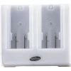Powerstation, Hagleitner, 4,4x14,7x12,6cm, hvid, plast, oplader op til 2 batterier, uden kabel