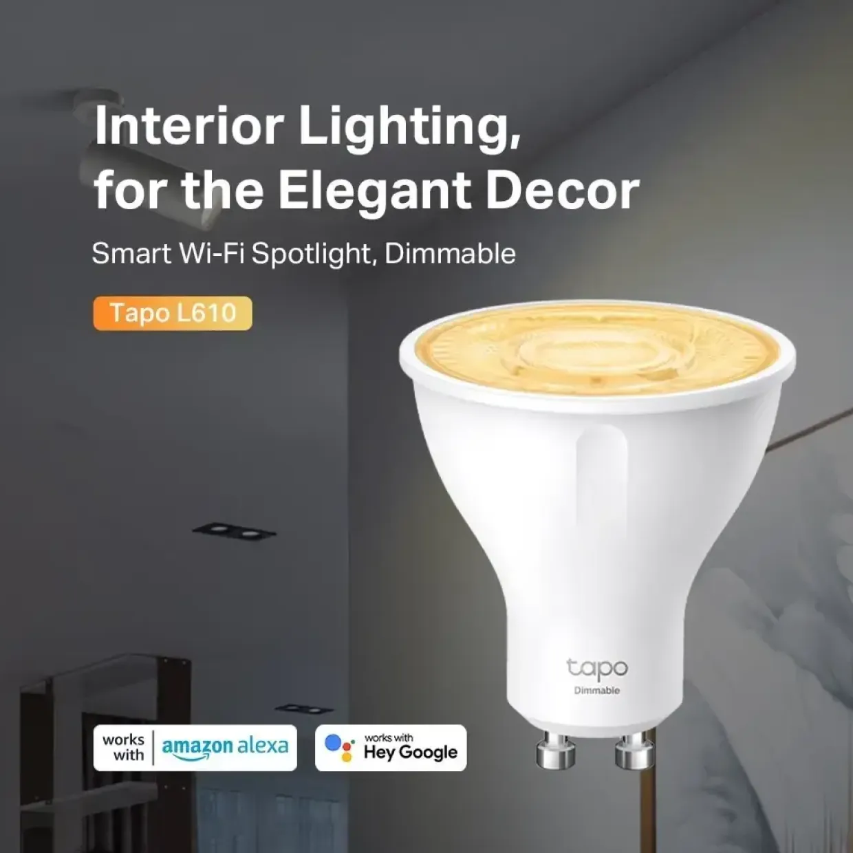 Pære - TP-Link - Tapo L610 - Smart Wi-Fi spotlys - Dæmpbar