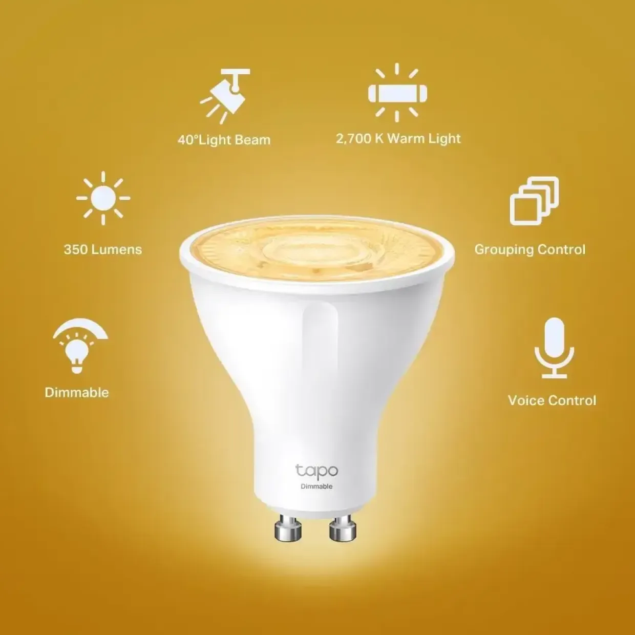 Pære - TP-Link - Tapo L610 - Smart Wi-Fi spotlys - Dæmpbar
