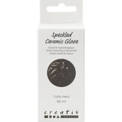 Prikket Keramikglasur, 999-1060 °C, dækkende, Tutto Nero, 60 ml/ 1 ds.