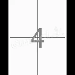 Print selv etiketter Xerox - 4. pr ark 99,1 x 139 mm 003R97480 - 100 ark