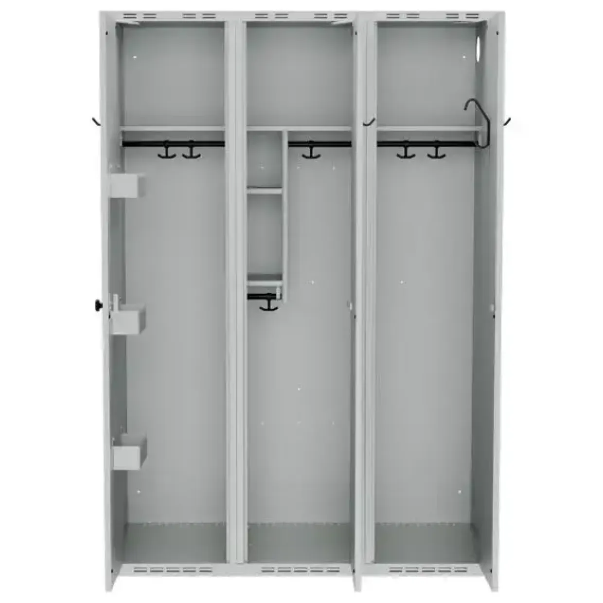 PRO Garderobeskab Komb. G - 1000 x 550 x 1752 - Grå