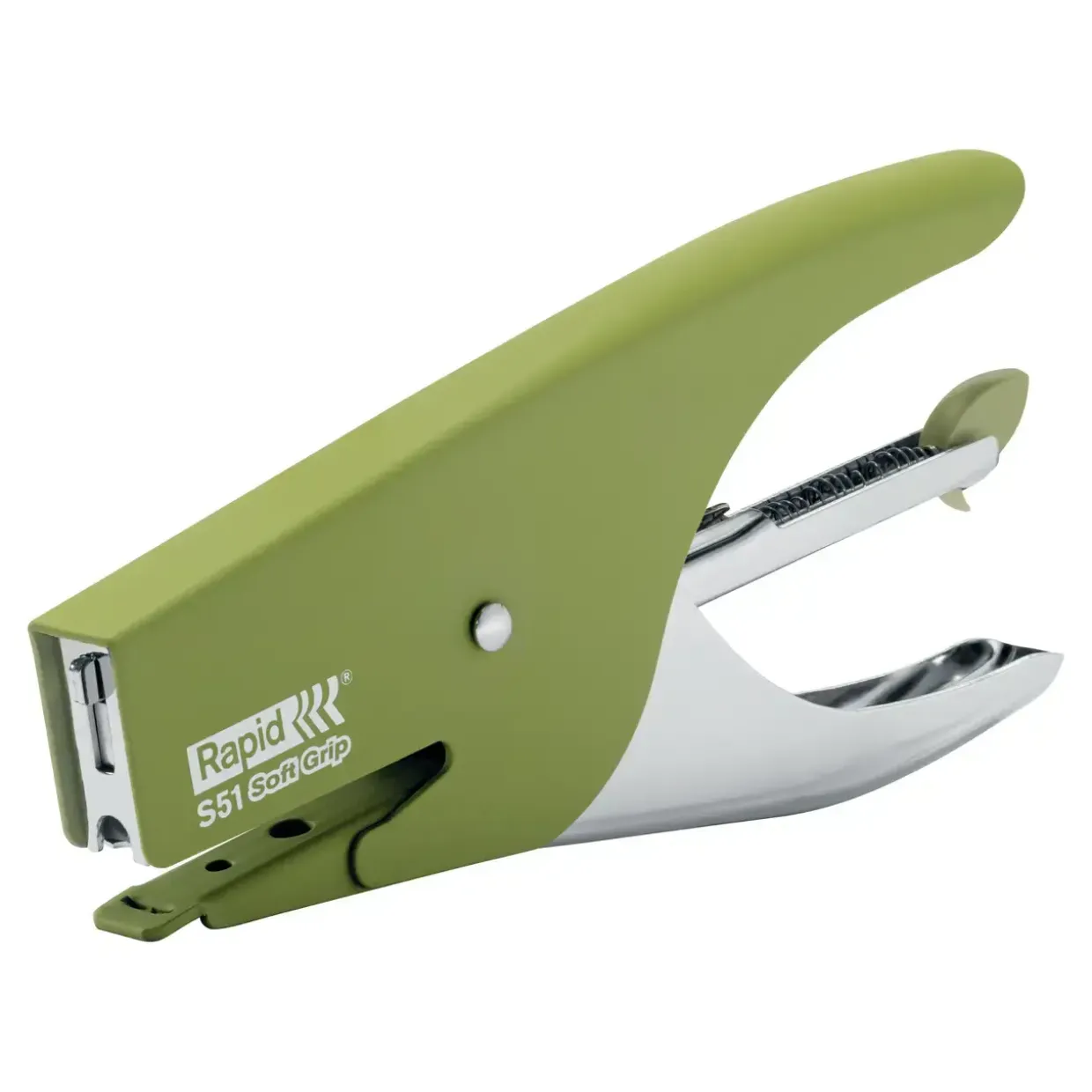 Rapid hæftetang plier S51 15 sheets Soft Grip Olive Green