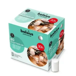 Refill Relight Brændetid 30 timer til Glaslys Klar - 80 stk/krt