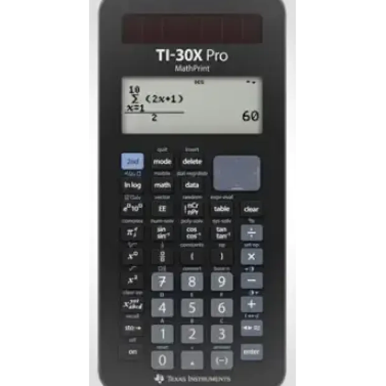 Regnemaskine - Texas TI-30X Pro MathPrint - 4 linjer - Videnskabelig - Sort