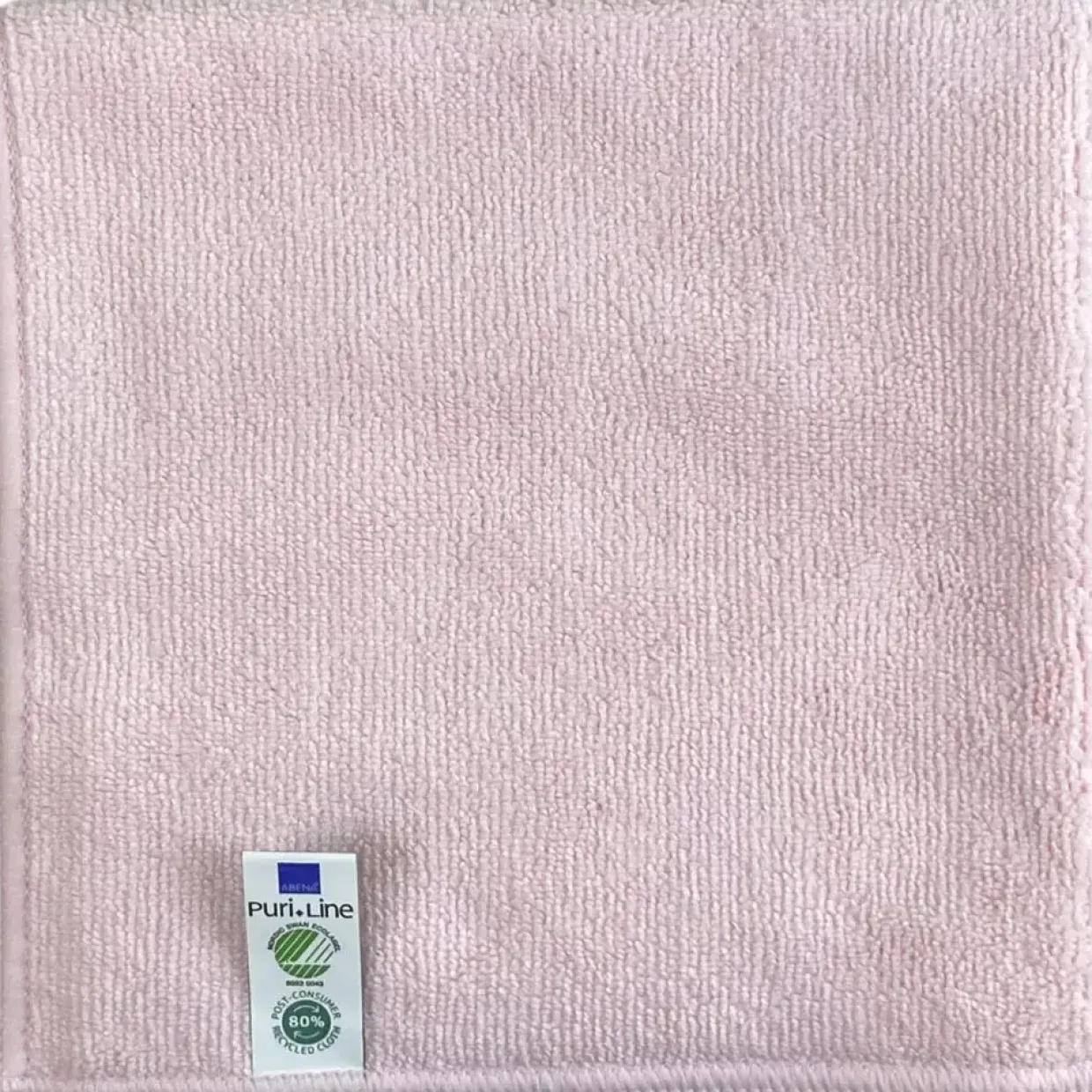 Rengøringsklud, ABENA Puri-Line Basic, 32x32cm, rød, mikrofiber, 80% genanvend - 10 stkt